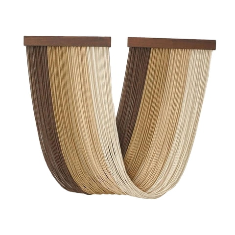 Bothyi - Decoración De Pared De Macramé Hecha A Mano Tapiz Arte De Pared Para El Hogar Sala De Estar Apartamento Marrón