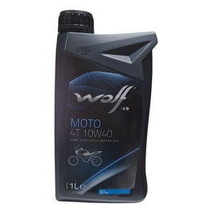 Genérico - Aceite De Moto Wolf 10W40 Semi-Sintético 1L 4T Original Negro