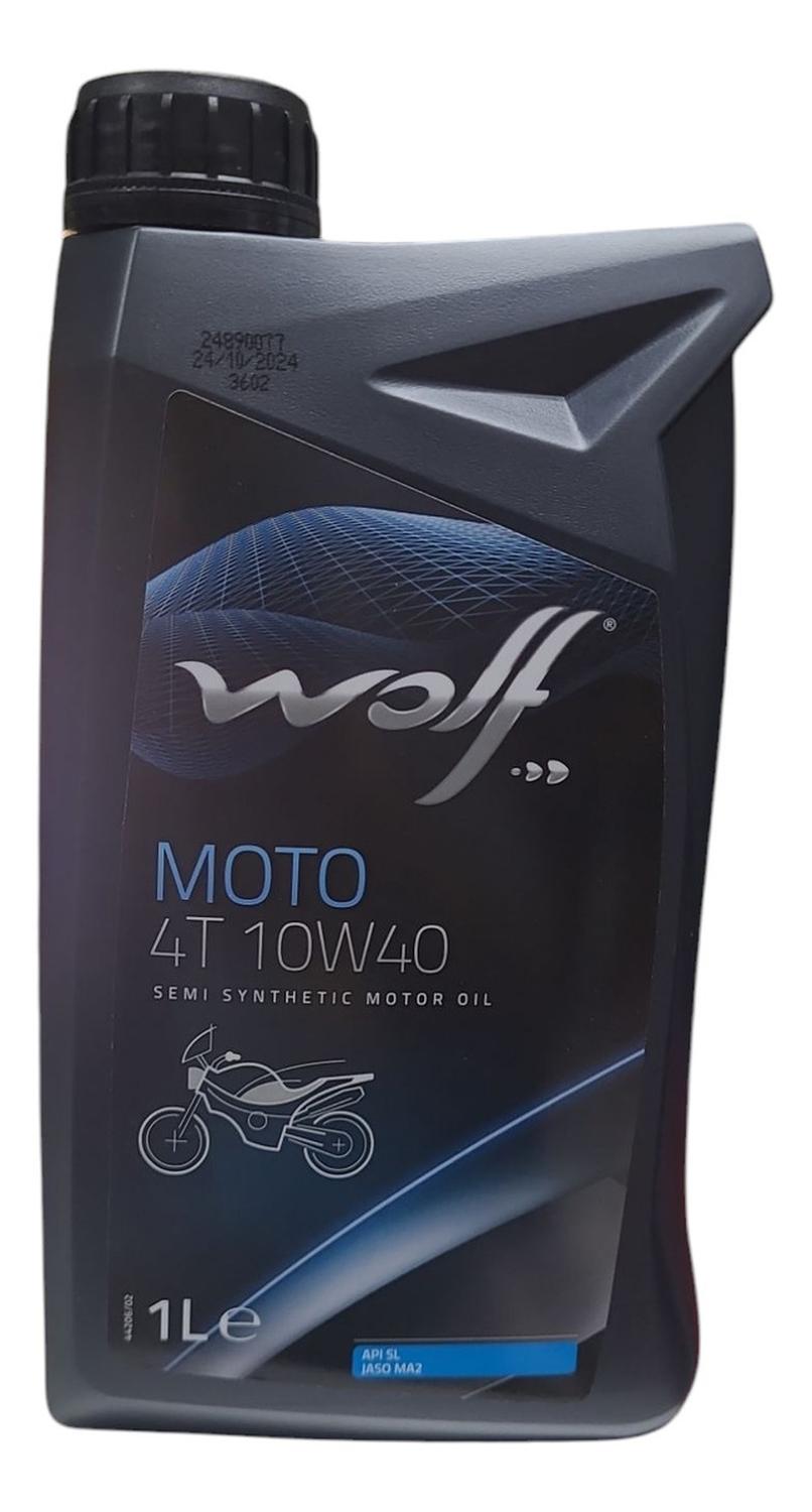 Genérico - Aceite De Moto Wolf 10W40 Semi-Sintético 1L 4T Original