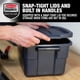 thumbnail image 3 of Bidones de almacenamiento Rubbermaid Roughneck, 11,3 L, paquete de 6 unidades, color índigo, 3 of 6