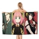 thumbnail image 1 of Spy × Family Toalla de playa de secado rápido con diseño temático, regalo para mujeres y niñas, ideal para cumpleaños, fans, amantes de la música, uso en la playa o al aire libre, 78 × 180 cm, 1 of 6