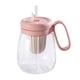 thumbnail image 5 of Vaso De Vidrio Con Infusor De Té Botella De Agua Con Pajita Para Ni?as Adolescentes Senderismo 850ml Rosa, 5 of 5