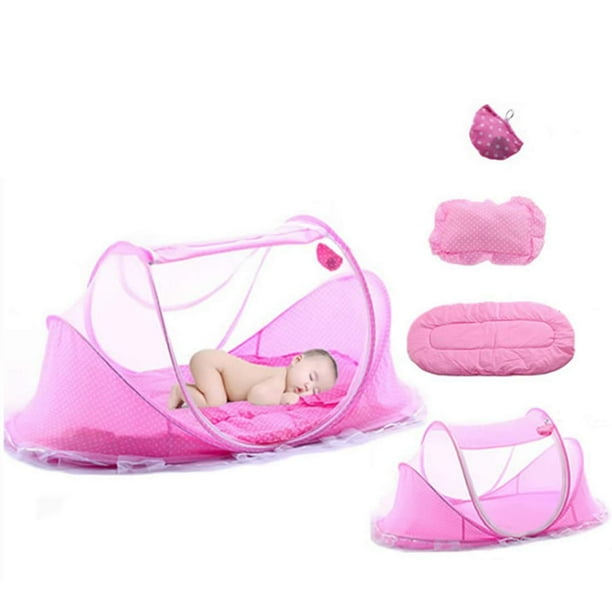 Mosquitera para cuna de bebé, cama plegable portátil, cuna de viaje de verano con mosquitera, cuna para bebé recién nacido