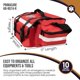 thumbnail image 3 of Bolsa de primeros auxilios PrimaCare KB-RO74-R para traumatismos roja, 3 of 5