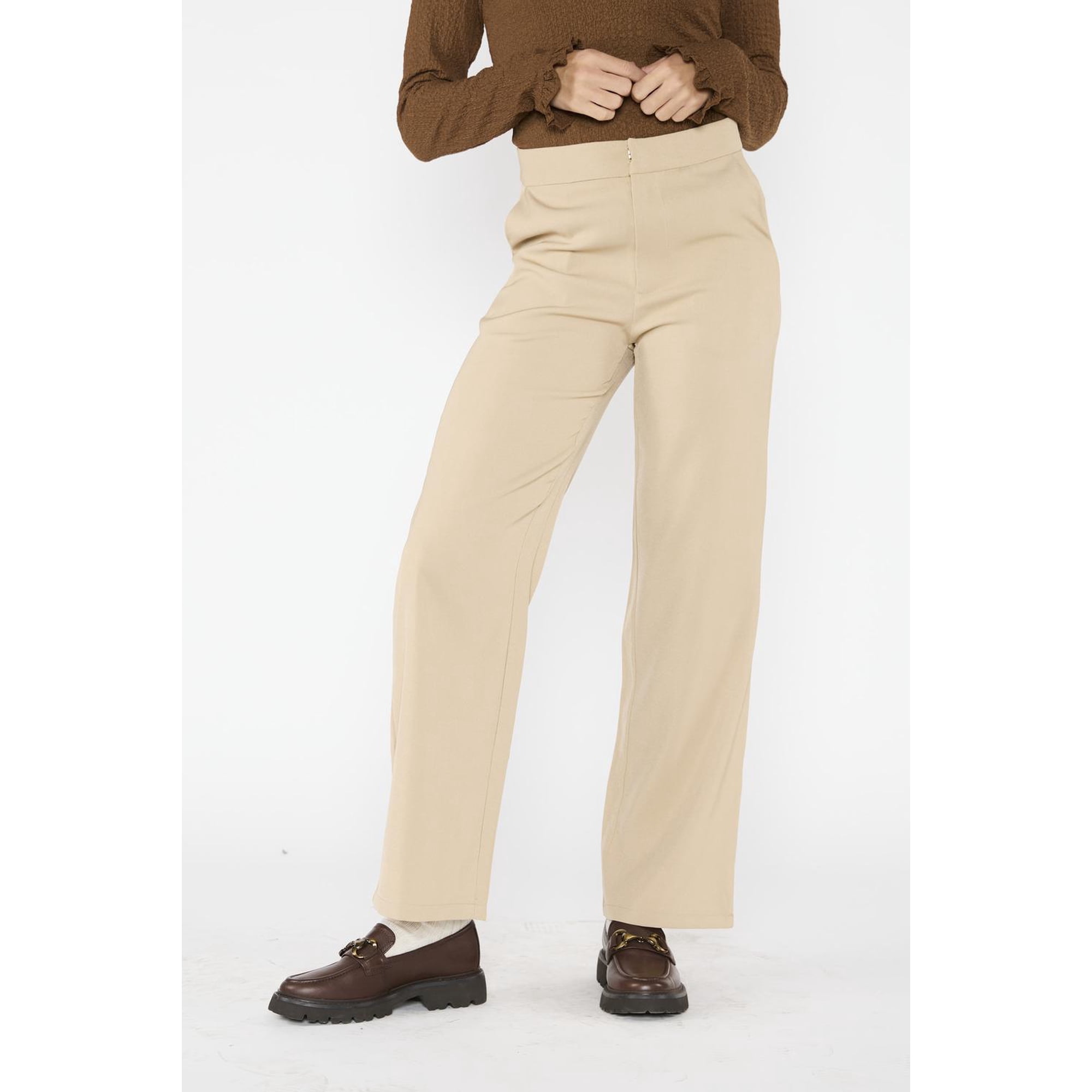 Eclipse - Pantalón Fran Beige Beige M