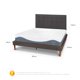 thumbnail image 3 of Cama Europea Curve Alaska 2 Plazas Bd Respaldo Eufrates, 3 of 11