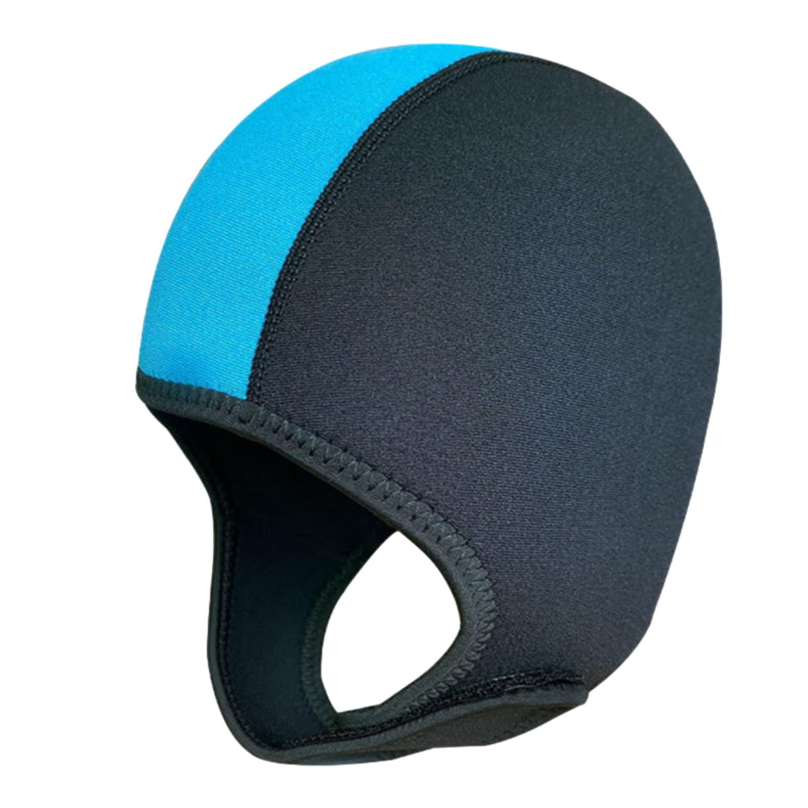 Magideal - Capucha De Buceo, Capucha De Buceo De Neopreno De 3mm, Capucha De Traje De Buceo, Impermeable, Cómodo Gorro De Baño, Sombrero De Surf Para Natación En Negro Lago Azul