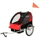 thumbnail image 2 of Carro arrastre trailer para bicicletas 2 niños BeRide Rojo, 2 of 6