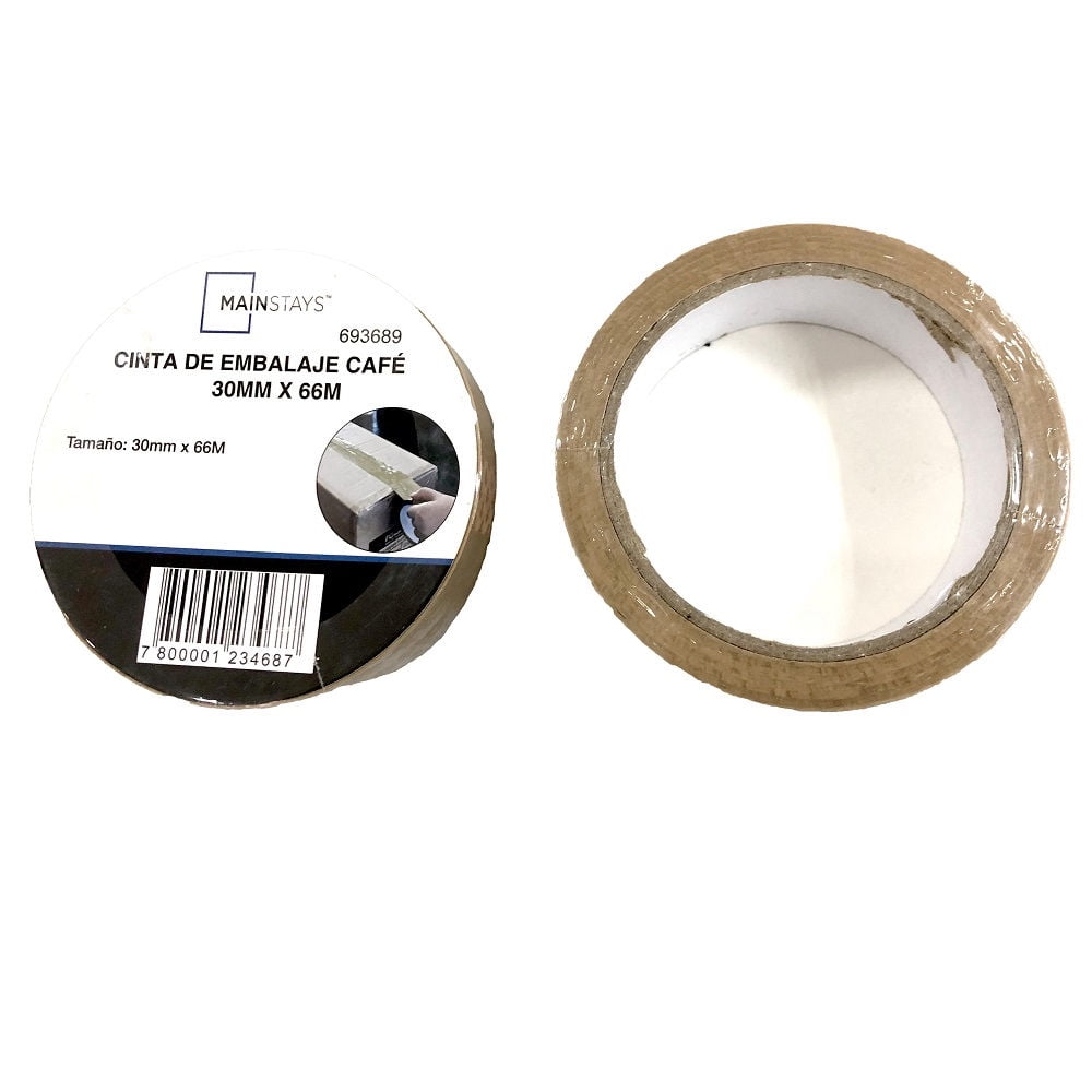 Cinta Embalaje Café 30mm X 66 M 1 Un Mainstays