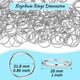 thumbnail image 3 of Llaveros Paxcoo, paquete de 100 llaveros divididos (2,5 cm) de metal, 3 of 7