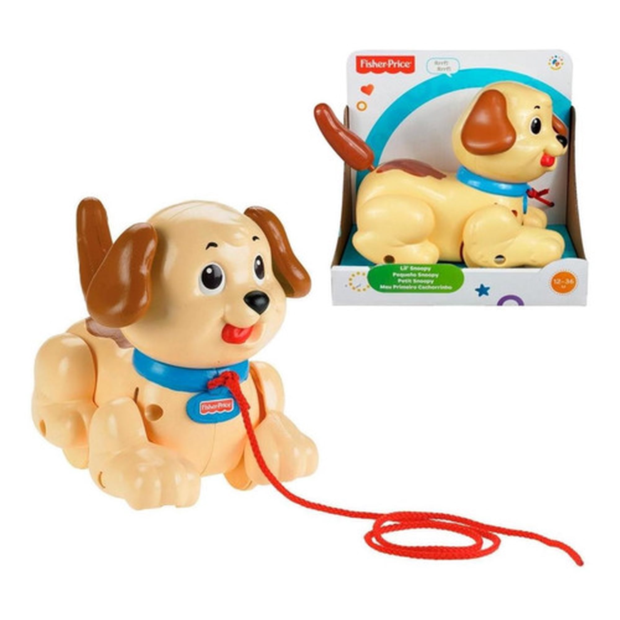 Fisher-price Pequeño Snoopy Para Jalar Juguete Para Bebés 1+