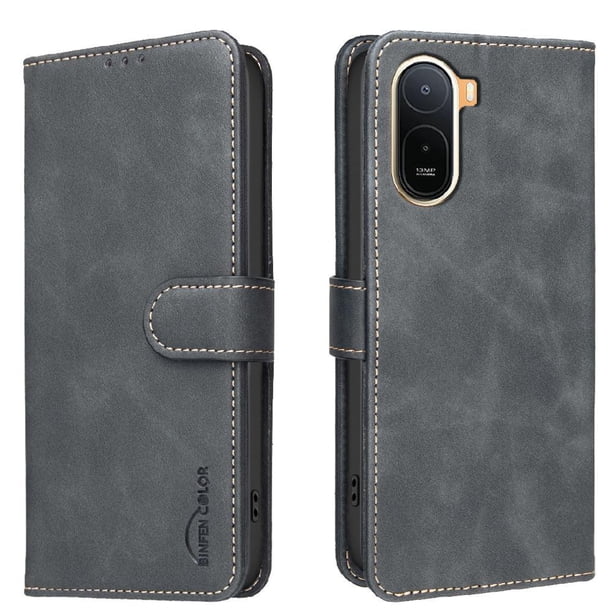 Funda Billetera para Xiaomi Redmi A7 Pro Protección RFID y Soporte Ajustable Negro