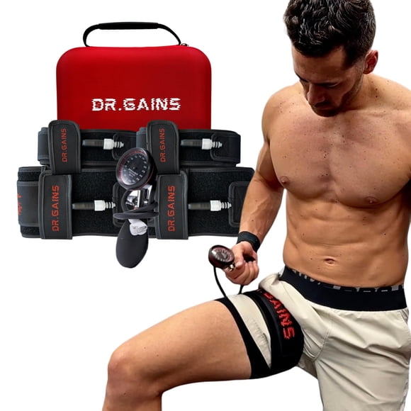 Bandas de restricción del flujo sanguíneo Dr. Gains BFR Pro 2.0 - Negro