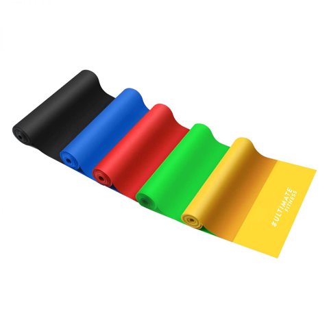 Ultimate Fitness - Set De 5 Bandas Elásticas De Resistencia