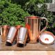 thumbnail image 4 of Set de jarra y vaso de cobre HealthGoods en cobre puro, 4 of 8