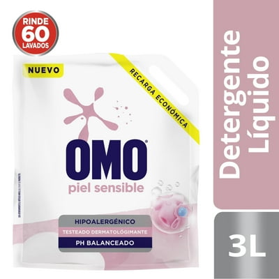 Detergente Líquido Piel Sensible Ultra Power Doypack 3 L Omo