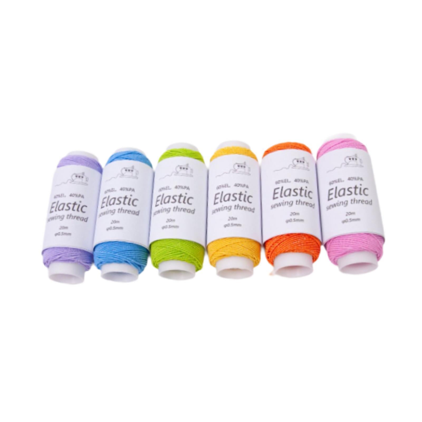 Bothyi - 6x Hilo Elástico Cordones Elásticos Fáciles De Usar Para Tejer Abalorios Manualidades E