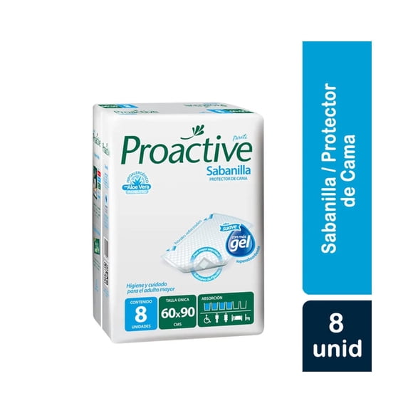 Sabanilla Protector De Cama Proactive 8 Unid