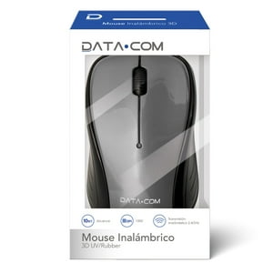 Mouse Inalámbrico Plata 3D Datacom