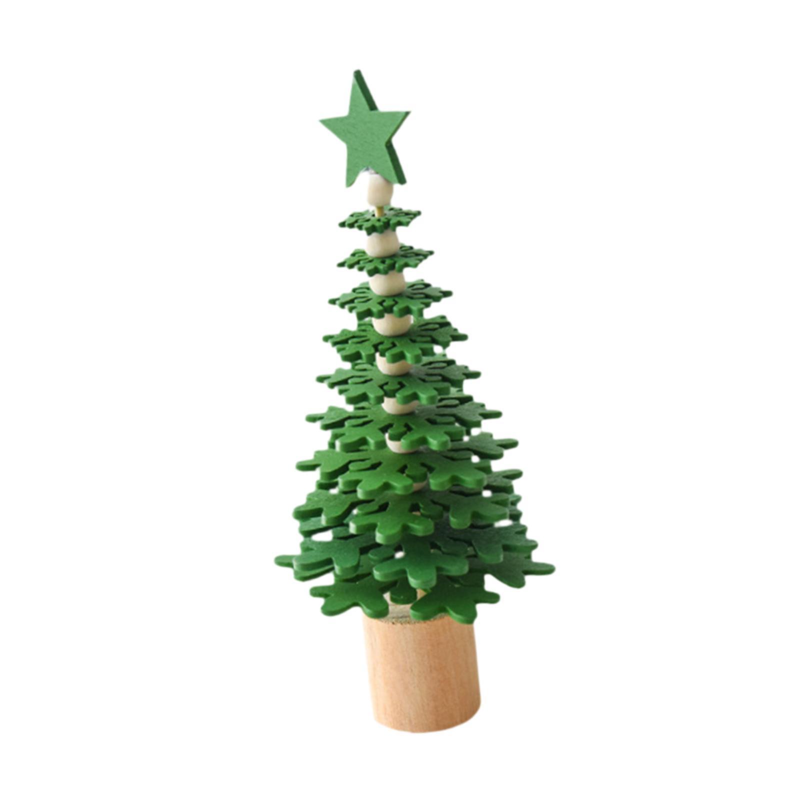 Bothyi - Adorno De Árbol De Navidad De Mesa Para Regalo De Invierno, Adorno Para Árbol De Navidad Para Vacaciones, Oficina, Boda, Color Verde