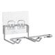 thumbnail image 2 of Soporte para secador de pelo, organizador de herramientas de autocuidado montado en la pared, soporte para alisador de pelo, colgador para salón, baño Plata, 2 of 5