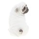 thumbnail image 4 of figura animal modelo plástico figurita ni?os juguete regalo decoración del hogar pug blanco, 4 of 5