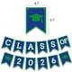 thumbnail image 2 of Decoración para fiesta de graduación DOMOO OF DREAMS azul y verde, 2 of 6