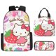 thumbnail image 1 of Hello Kitty Student School Bag Hello Kitty Lunch Bag Insulated Lunch Bag Cartoon Cute KT Children's Backpack Mochila, 1 of 3