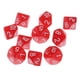 thumbnail image 2 of 10 Dados De Plástico De 10 Lados D10 Para Accesorio De Juego De Barra De Fiesta Rojo, 2 of 2