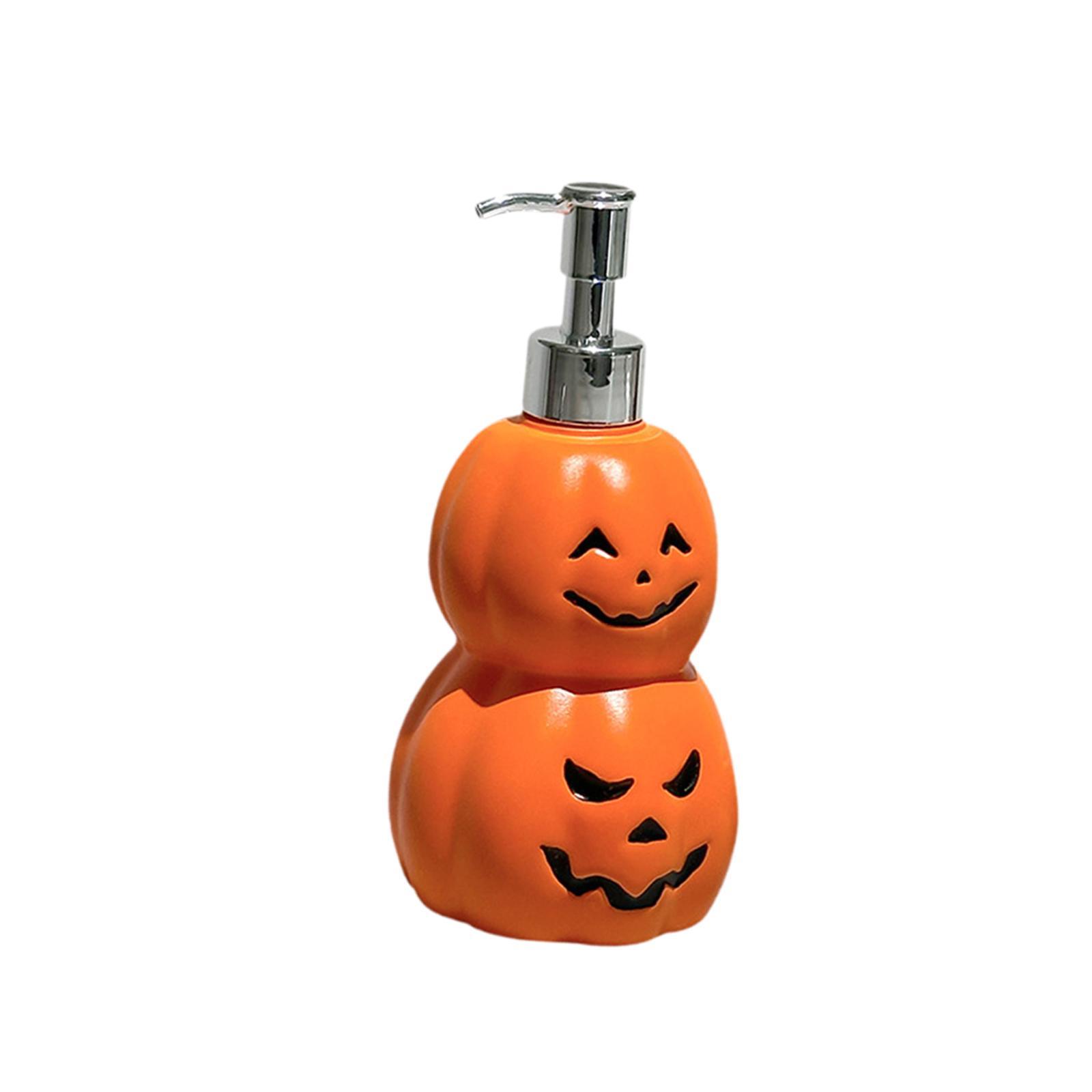 Bothyi - Dispensador De Jabón De Calabaza De Halloween, Contenedor Vacío Para Gel De Ducha Para Cocina De Hotel