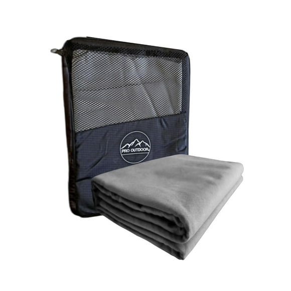 Toalla XL Microfibra Suede Gris