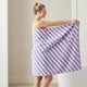 thumbnail image 2 of REGALWOVEN 1 Paquete Toalla de Baño de Algodón Puro a Rayas, Absorbente y de Secado Rápido para Gimnasio, Viaje, Piscina, Hotel Púrpura 55" x 28", 2 of 6