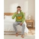thumbnail image 3 of Pijama Hombre Franela Estampado Garfield Verde verde L, 3 of 7