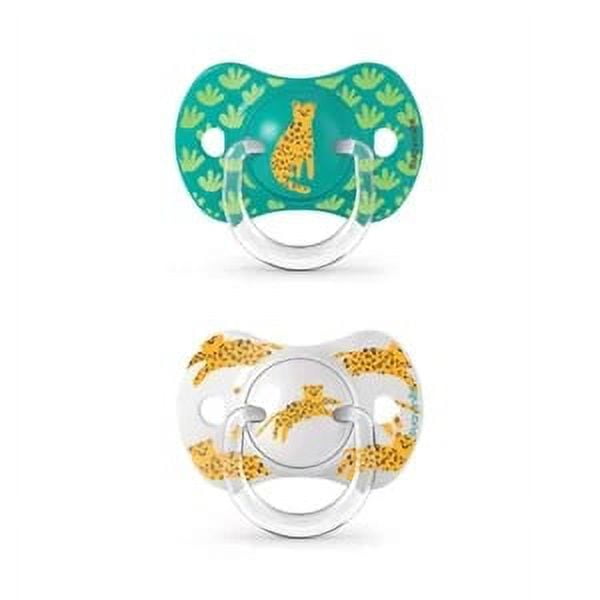 Suavinex - Chupetes Verde Jungle Con Tetina Fisiologica Sx Pro De Silicona 6/18 Meses