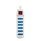 thumbnail image 1 of Alargador Extension 6 Entradas Con Switch 3mts Blanco, 1 of 5