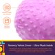 thumbnail image 5 of Almohada con forma de bola vibratoria, suministros especiales para terapia sensorial, color morado, 5 of 9