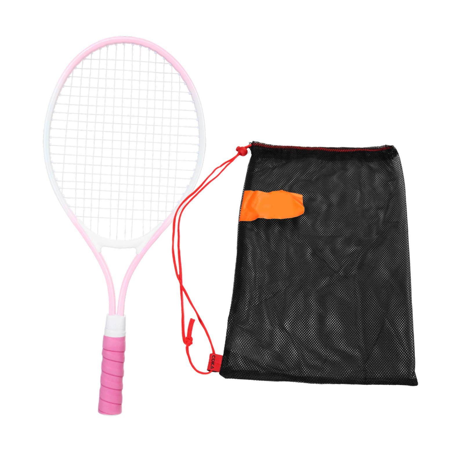 Magideal - 21 Raqueta De Tenis Para Niños Con Bolsas De Cordón Con Bolsas De Cordón De Tenis Jóvenes Juveniles Cómodos Equipos Junior Para El Verano Del Jardín D Rosa