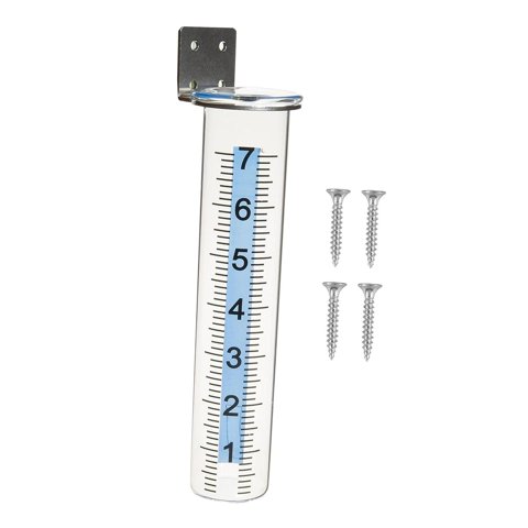 Ioensy - Pluviómetro Fácil De Instalar, Profesional, Capacidad De 7"" Para Cerca De Patio De Granja