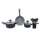 thumbnail image 1 of Batería Cocina Oregon 5pzs + Set 12 Utensilios Negro, 1 of 8