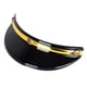 thumbnail image 1 of Visera Para Casco De Moto Peak 3 Snaps Trendy Para Cascos 3/4 Recambios Negro Dorado, 1 of 5