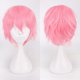 thumbnail image 1 of suxuMhao Peluca Corta Rosa Claro 11.8 Inch Anime Cosplay Peluca Fibra Sintética Resistente Al Calor Peluca de Disfraz Universal para Juego de Roles Tema de Cómic con Fiesta Actuación en Escenario, 1 of 1