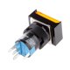 thumbnail image 5 of DC 24V Botón Pulsador Interruptor De Rectángulo Momentáneo De Reinicio Automático Con Luz LED Amarilla, 5 of 5