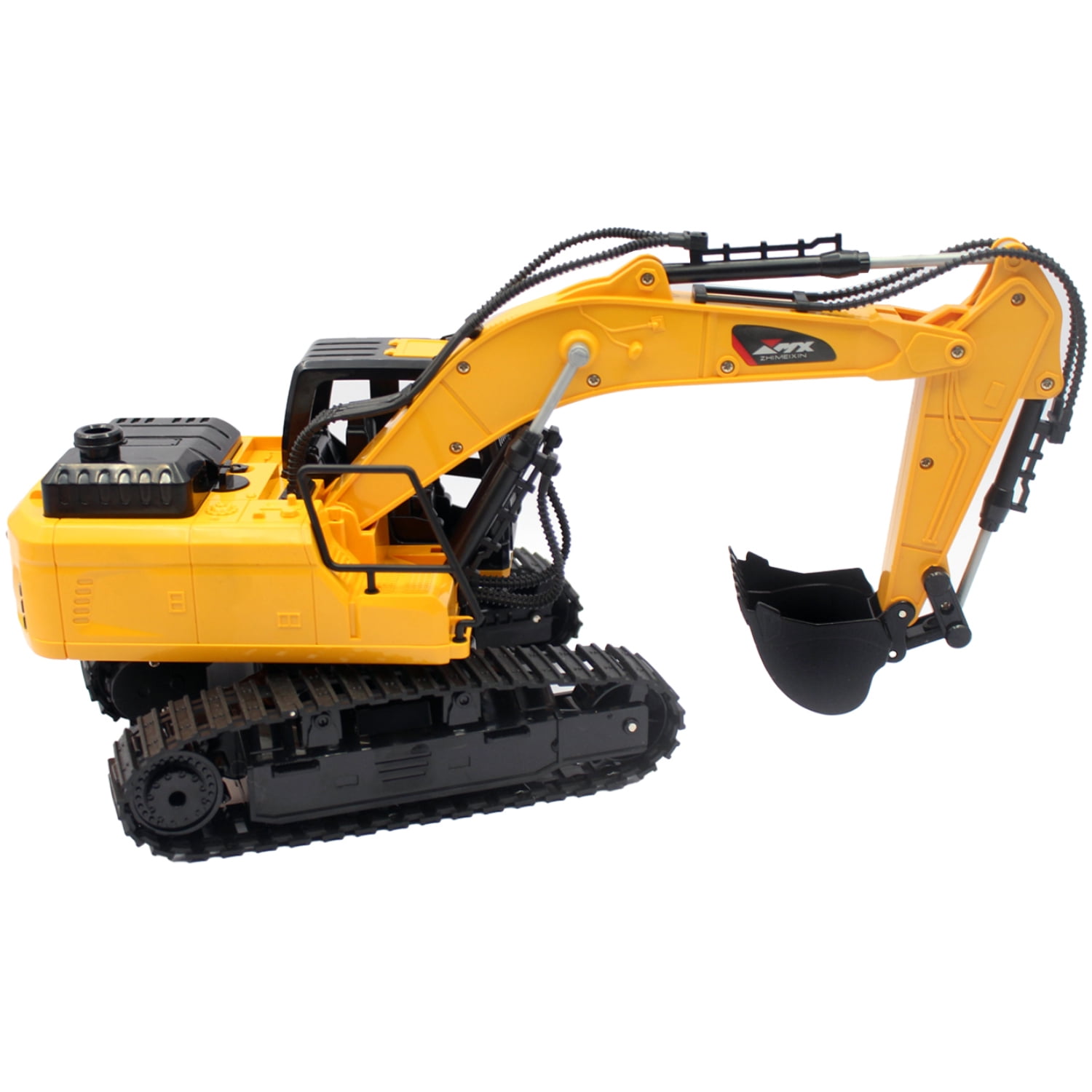 Mx - Retroexcavadora Juguete Rc Luz Y Sonido Escala 1:18 - Ps