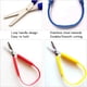 thumbnail image 2 of Upgrade Your School Supplies with 3pcs Colorful Ring Stretch Scissors - Perfect for Kids and Adults, 8 Inches in Length, U-Shaped Self-Retracting Safety Feature, Ideal for School Class and Paper Cutti, 2 of 4