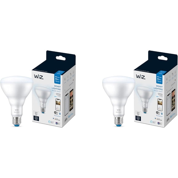 Bombilla LED inteligente WiZ 65W Eq. Luz diurna BR30 (5000 K), 650 lúmenes, paquete de 2