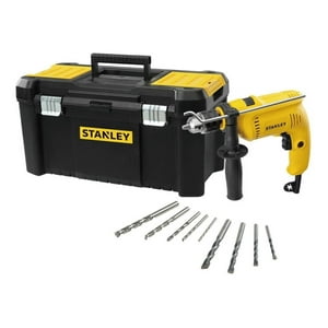Taladro Percutor + Brocas + Maleta Stanley Sdh600Tv-B2C Amarillo