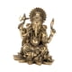 thumbnail image 3 of Estatua Hindú De Ganesha, Decoración De Dios Elefante, Estatuilla Para Templo, Dormitorio, Coche, Bronce, 7cm X 7cm X 9,5 Cm, 3 of 5