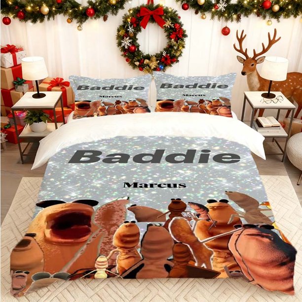 Marcus the Worm Ant Hottie Printed Duvet Cover Set Bedding Includes Duvet Cover and 2 Pillowcases Multi-Color Print Suitable for All Seasons Ideal for Home and