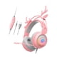 thumbnail image 3 of Auriculares Para Juegos Con Cable Con Micrófono USB De 3,5 Mm Ligeros Para Tableta Portátil Rosa, 3 of 5