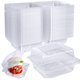 thumbnail image 1 of Recipientes de plástico para alimentos Qyyiguf, 100 unidades con tapas, 150 ml, 1 of 7